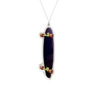 Skateboard Christmas Ornament (Longboard)