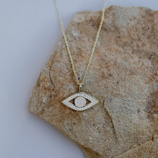 Cz Evil Eye Necklace