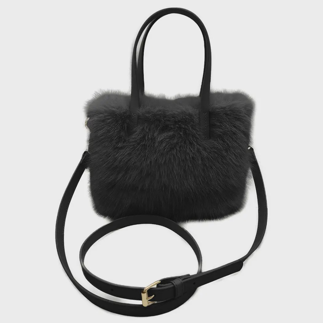 Mini Faux Fur Tote