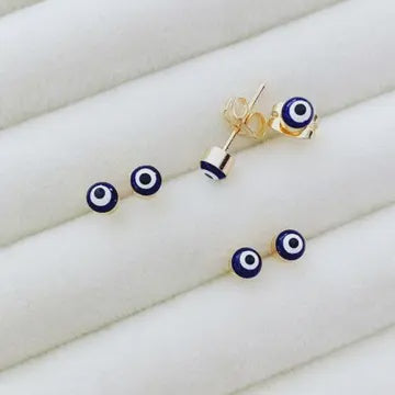 Blue Evil Eye Mini Stud