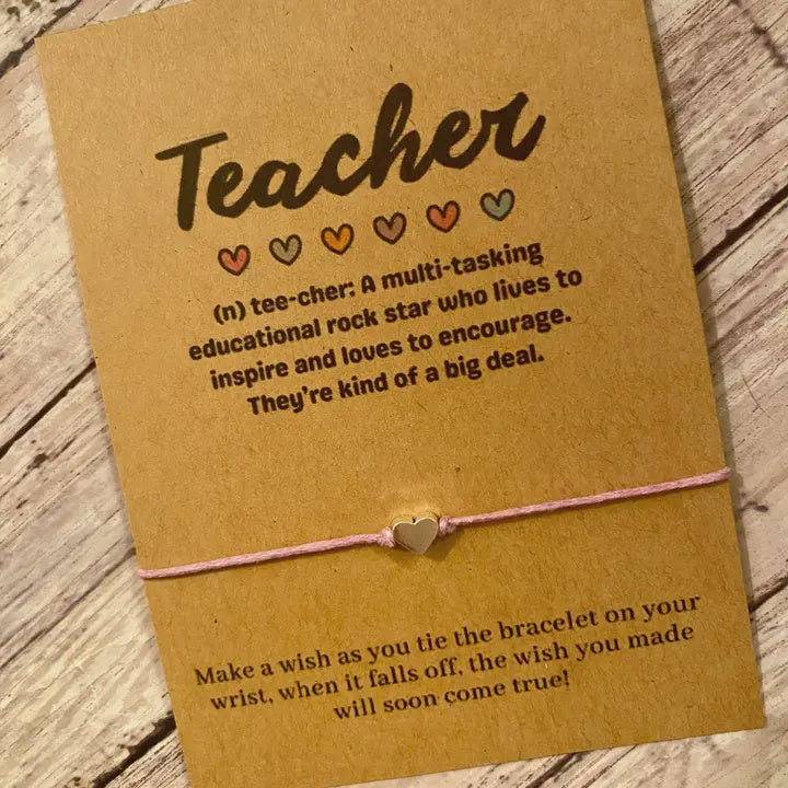 Teacher Wish Bracelet
