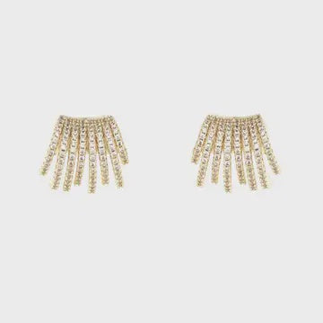 Pave Cuff Wrap Earrings