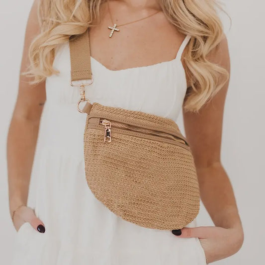 Rachel Raffia Westlyn Bum Bag