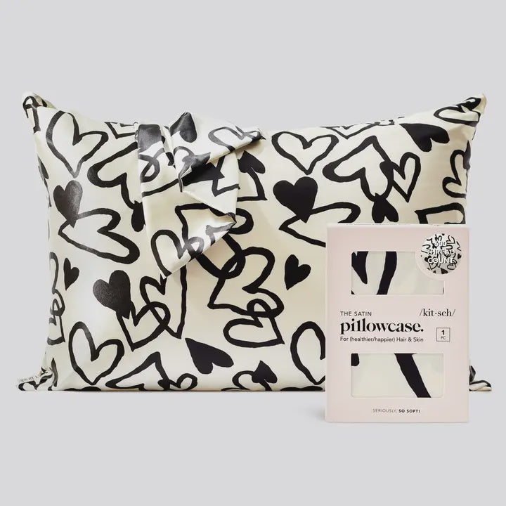 Heart Satin Standard Pillowcase