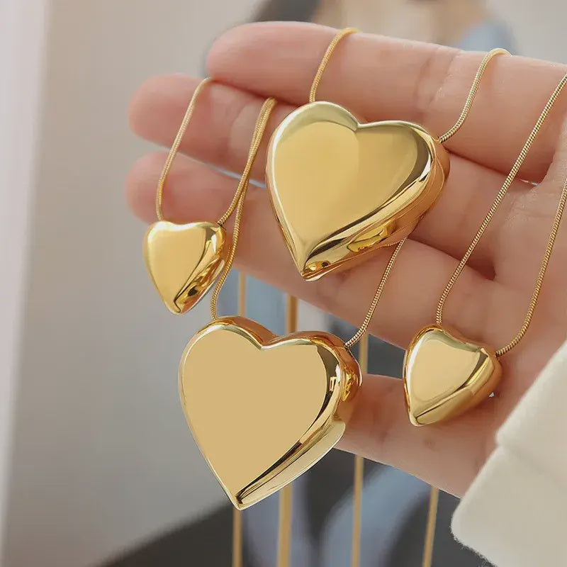 Gold Heart Necklace Sm