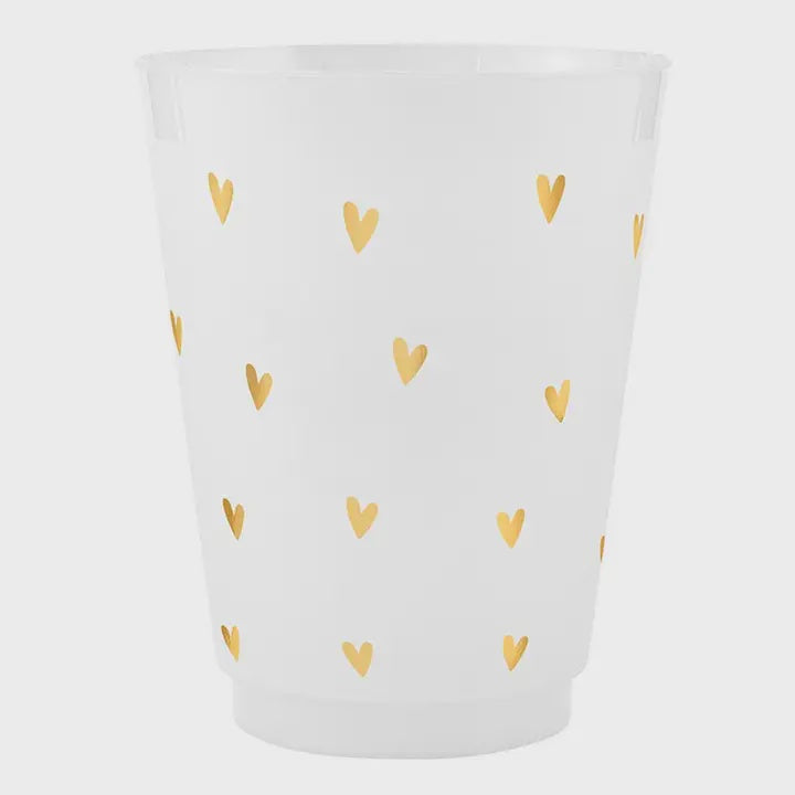 Gold Foil Frost Cups Set/8