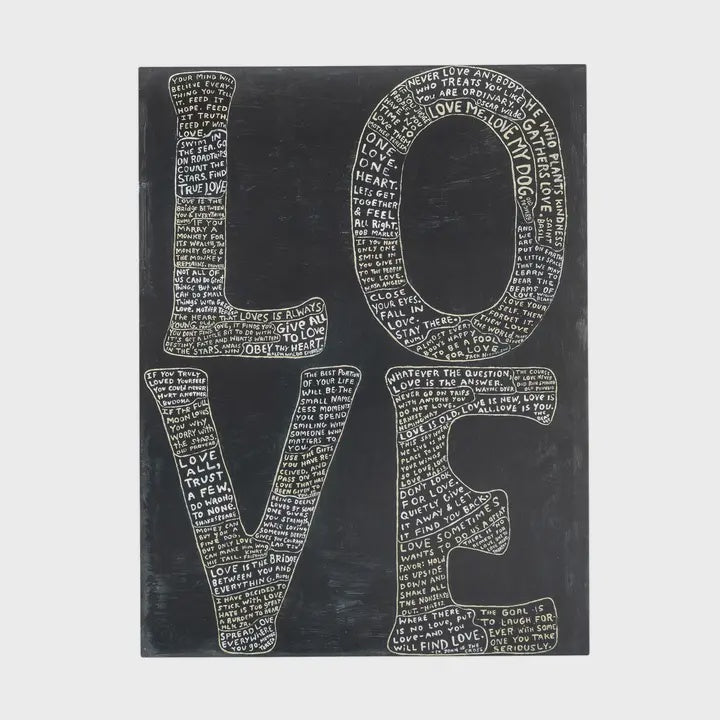 12"x16" L-O-V-E Art Poster