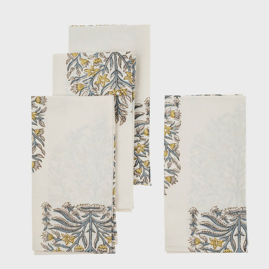 Cambria Block Print Napkins s/4