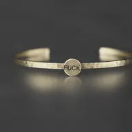 Thin Brass F*ck Cuff