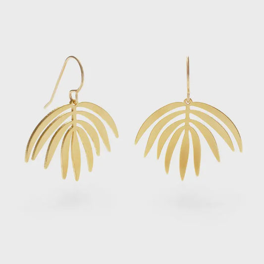 Palm Frond Earrings