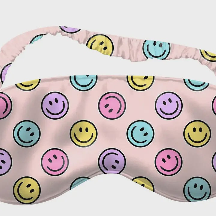 Smiley Satin Sleep Mask