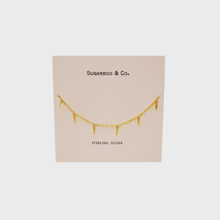 Isosceles Triangle Charm Necklace
