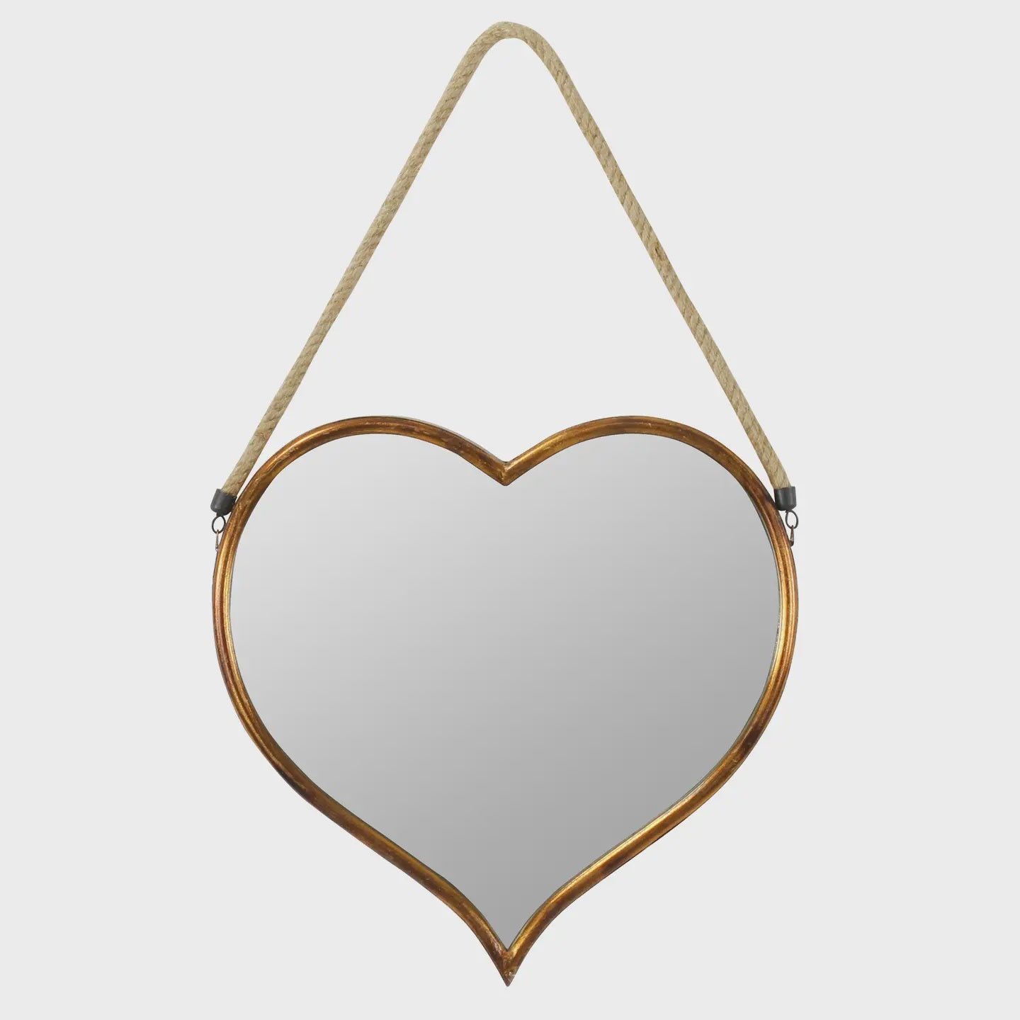 Gold Heart Mirror