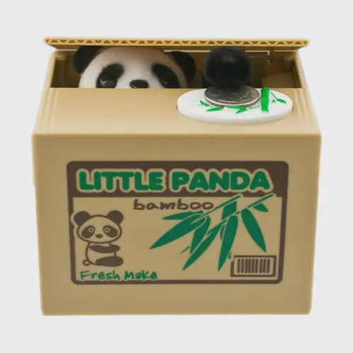 Panda Hiding Coin Bank