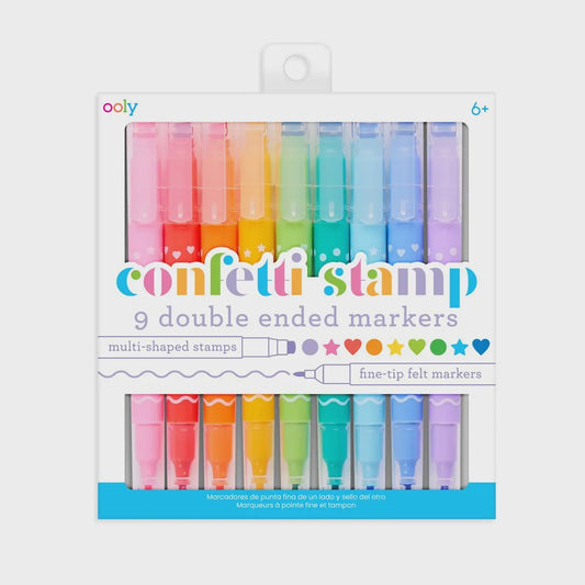 Confetti Stamp Markers (9pk)