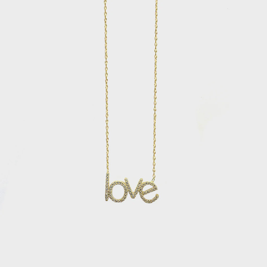 Sterling LOVE Necklace