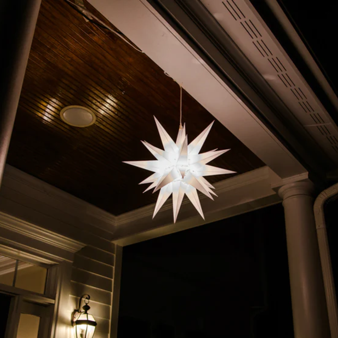 18"  Moravian Star - Hanging Outdoor Star Light