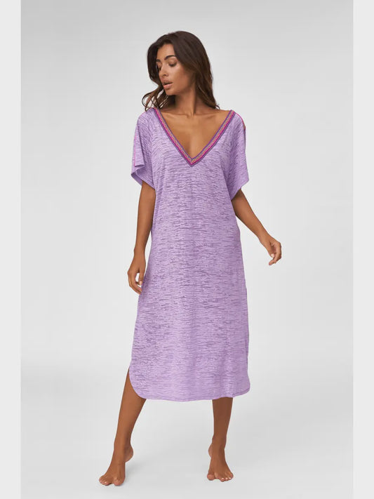 V-Back Dress Lavender