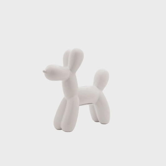 Mini White Balloon Dog 7.5"