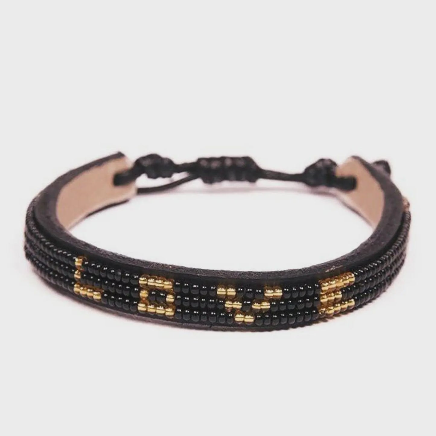 Skinny LOVE Bracelet Black/Gold