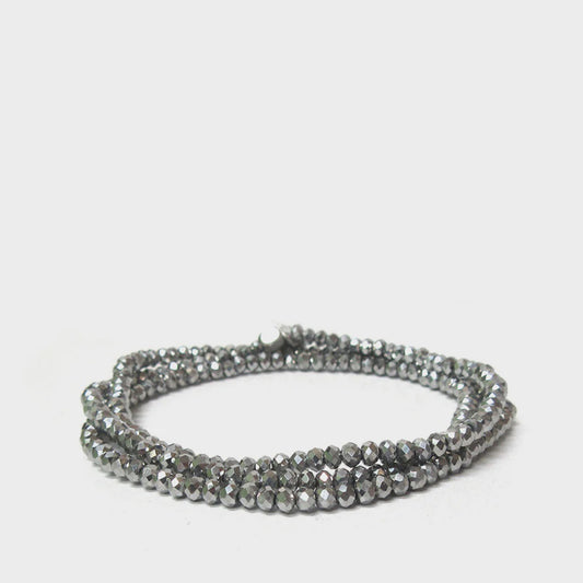 Mini Stretch Bracelet - Silver