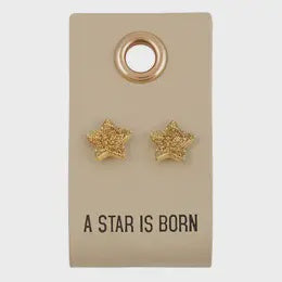 star glitter earrings