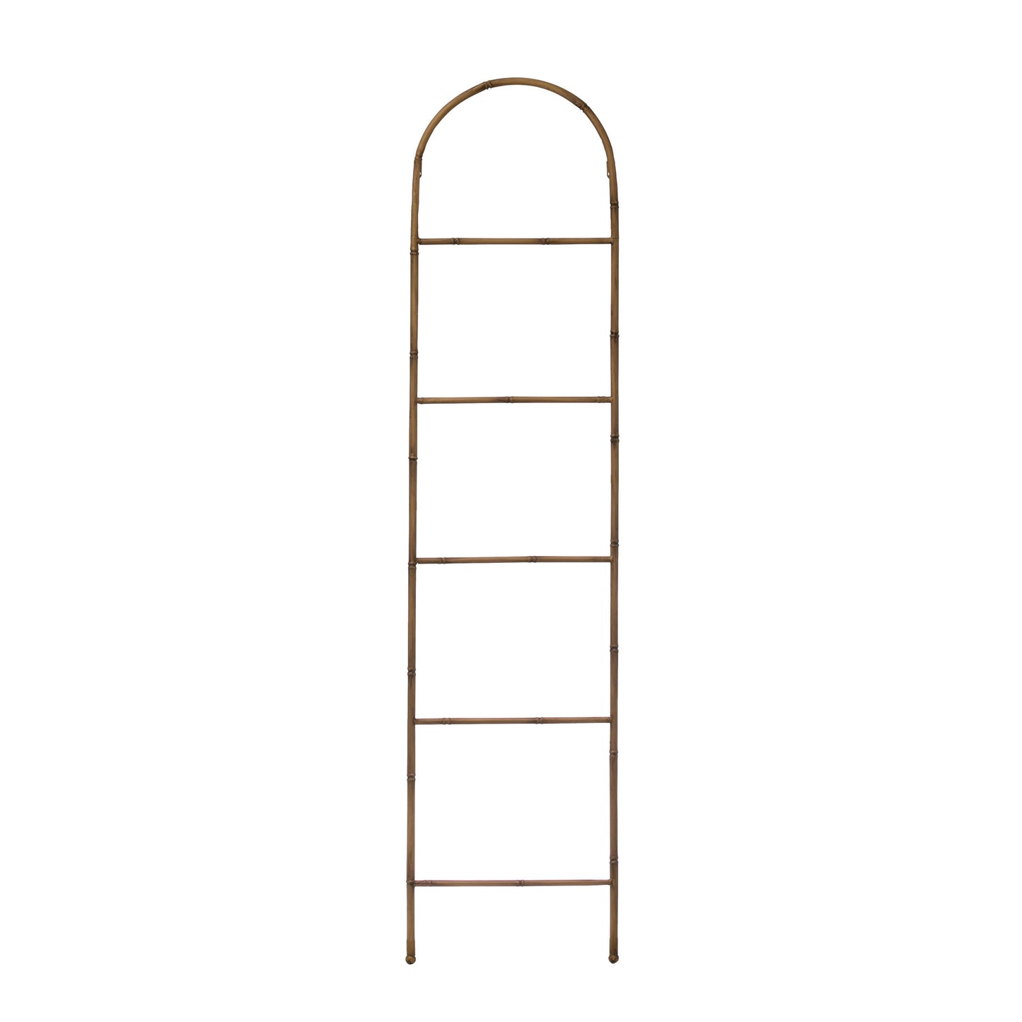 Metal Ladder With Bamboo Finish