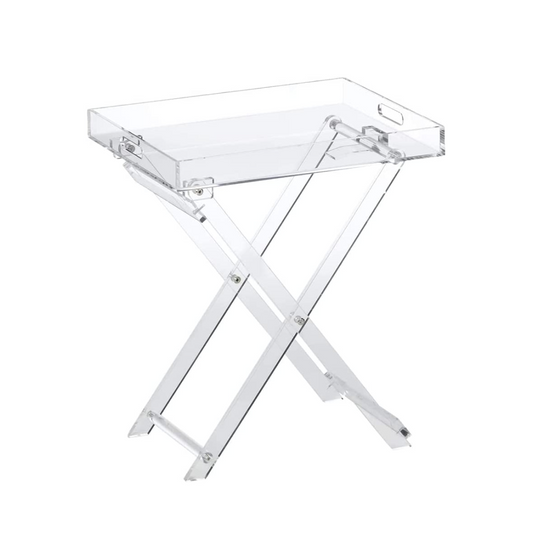 Acrylic Foldable Tray Side Table