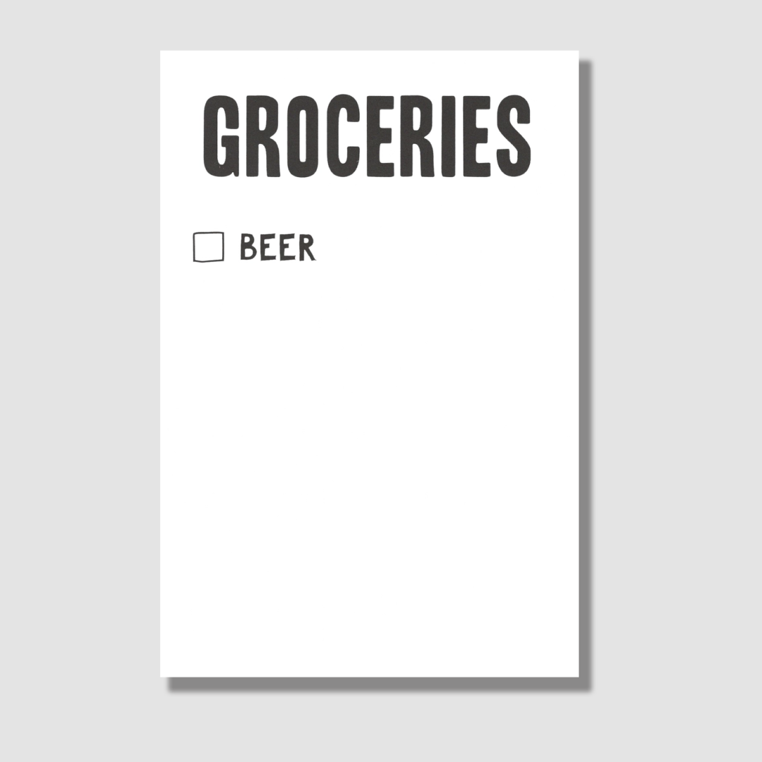 Beer Grocery Scratch Pad