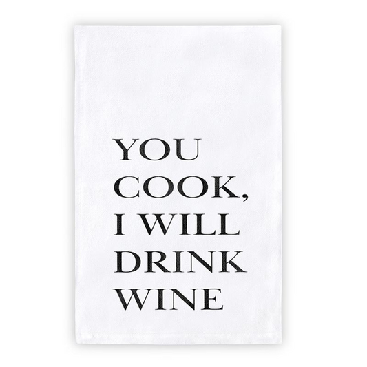 Cook + Wine Tea Towel