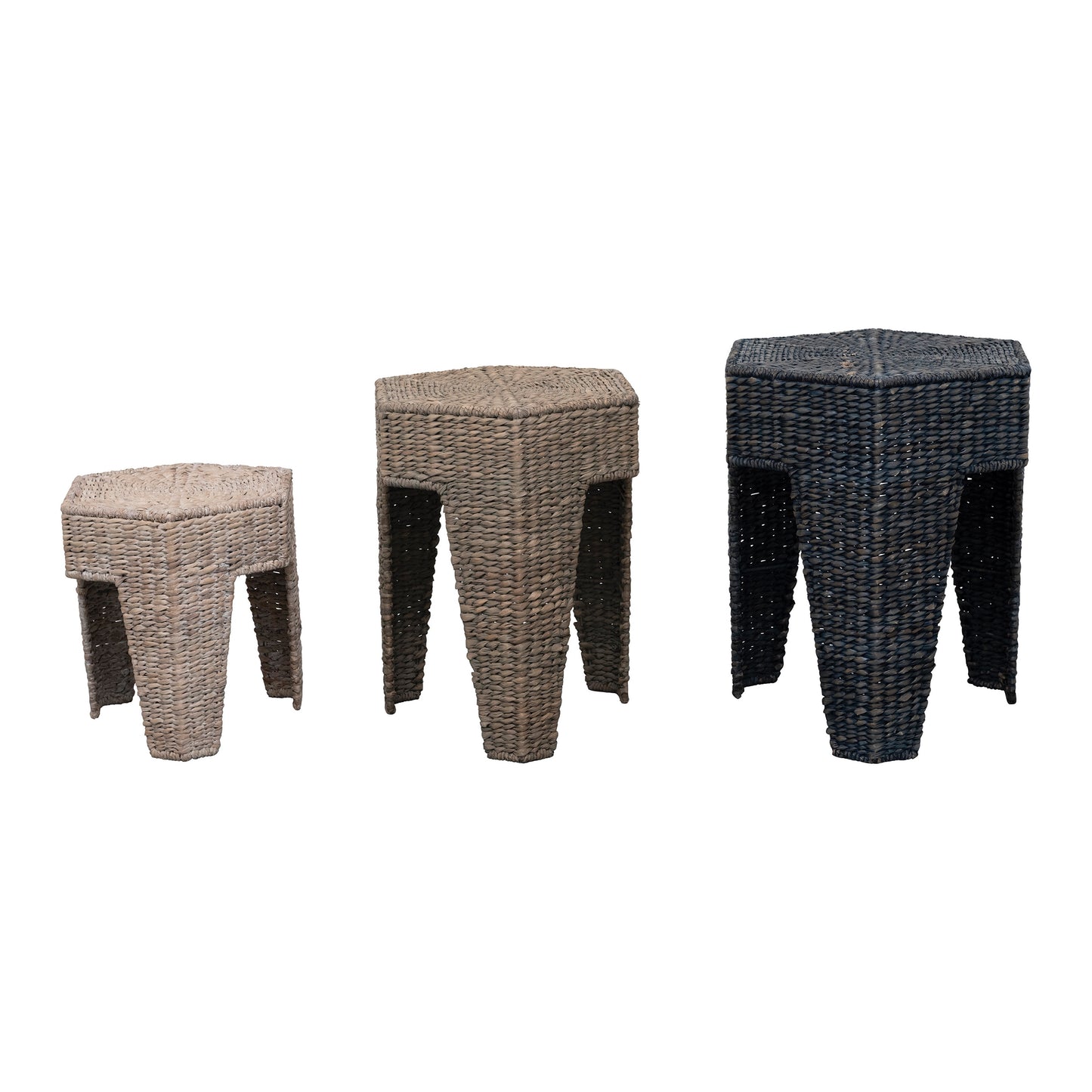 Ratan Nesting Tables, Set 3