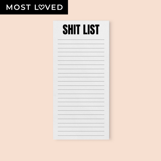 Shit List Notepad