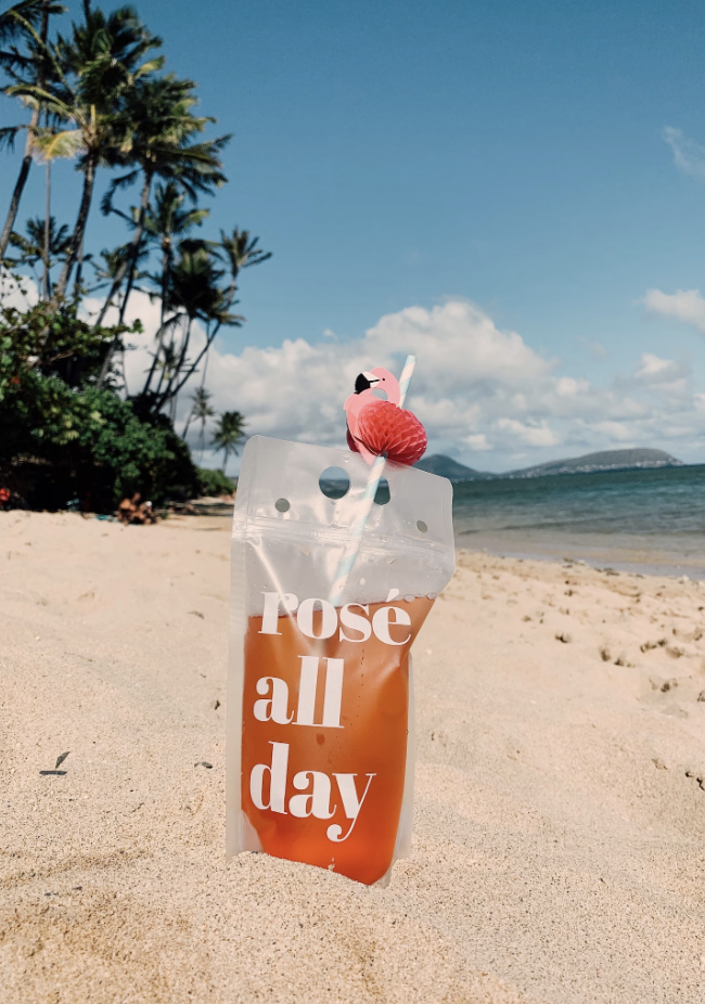Rose All Day Reusable Drink Pouch