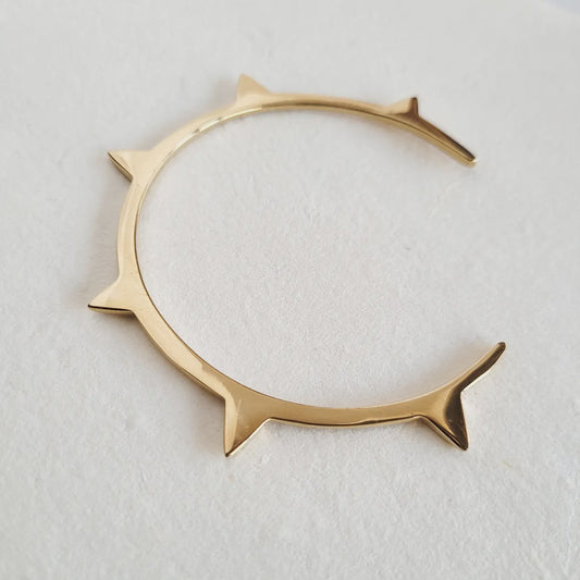 Brass Spike Bangle