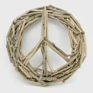 18" Driftwood Peace Sign