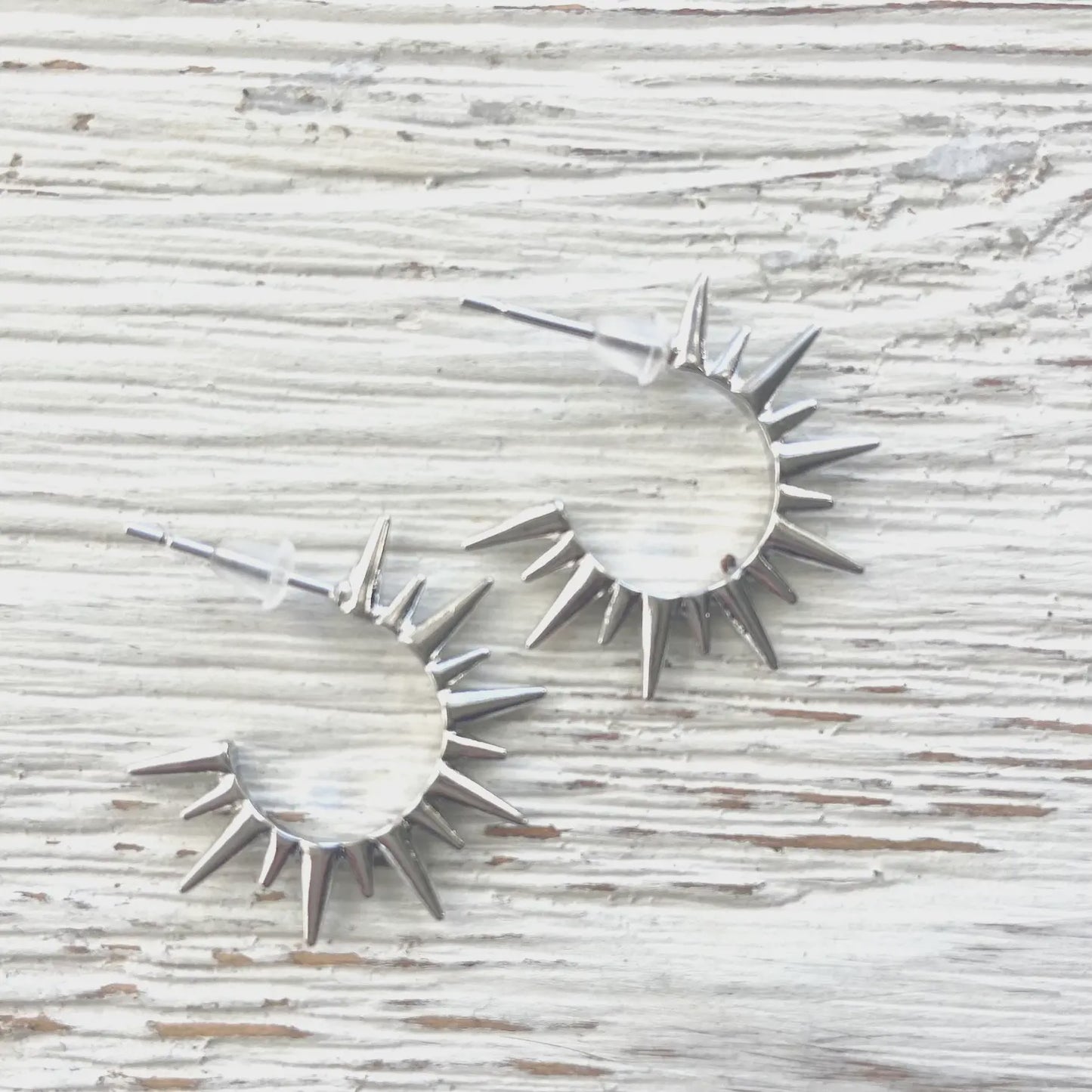 Spiked Earring- Silver