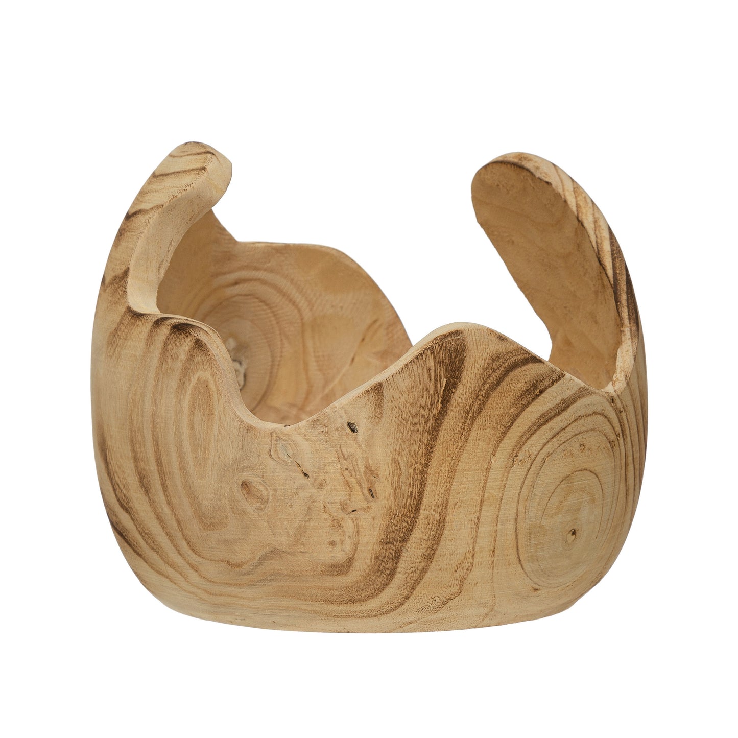 Wood Organic Shaped Bowl