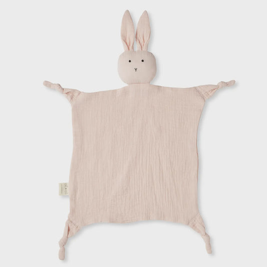 Bunny Muslin Security Blanket-Pink