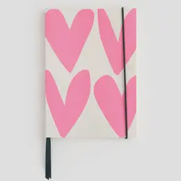 Pink Hearts A5 Notebook
