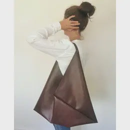 Large Chestnut Triangular Bag