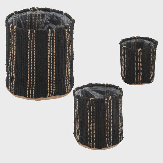 Vertical Stripe Baskets