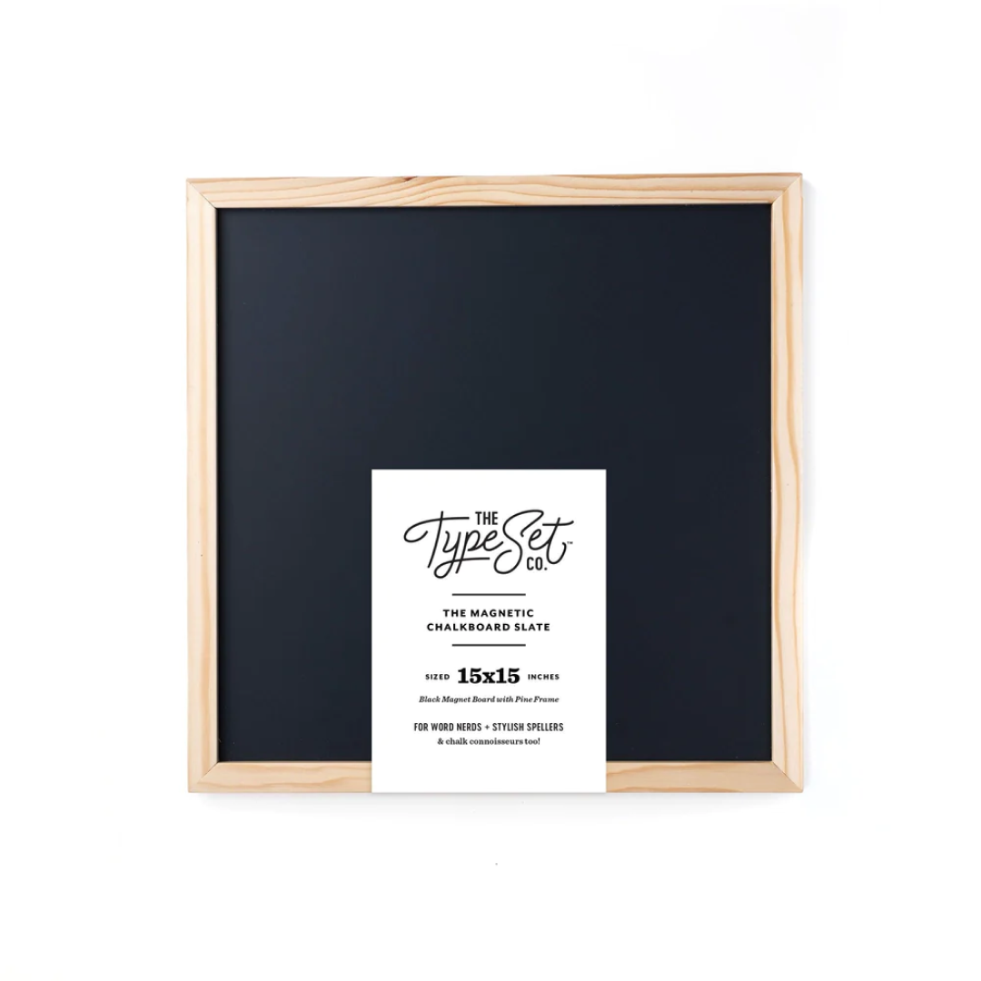 15x15 Black Magnetic Letter Board