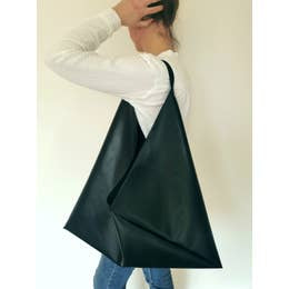 Small Black Triangular Bag