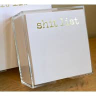 Notepad - Small Gold Foil Shit List